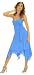 Sexy V Neck Spaghetti Straps w/Flower D'ecor Asymmetrical Evening/ Prom/ Bridesmaid Dress