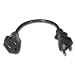 Cables To Go - 03137 - 1ft Outlet Saver Power Extension Cord (NEMA 5-15R to NEMA 5-15P)
