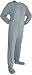 Big Feet Pajama Co. 100% Cotton Jersey Gray (302) NDS Footed Pajamas