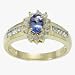 Jewelry : 0.47 ct.tw Tanzanite & 0.50 ct.tw Diamond Ring in 14k yellow gold