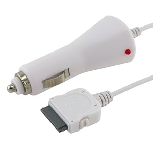 Apple Car Charger for iPod iPhone 3G 3GS (White)
