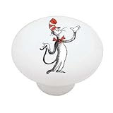 Dr Seuss Cat in the Hat Decorative High Gloss Ceramic Drawer Knob