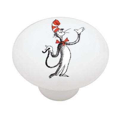 Dr. Seuss Cat in the Hat Decorative Drawer Knob