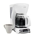 Mr. Coffee TFX20 12-Cup Programmable Coffeemaker, White