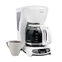 Mr. Coffee TFX20 12-Cup Programmable Coffeemaker, White