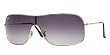 RAY BAN 3341 003/8G SILVER GRAY GRADIENT AVIATOR SHIELD SUNGLASSES