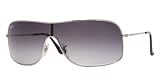 RAY BAN 3341 003/8G SILVER GRAY GRADIENT AVIATOR SHIELD SUNGLASSES