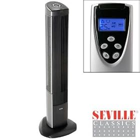 Seville Classic Ultra Slimline Tower Fan with Remote Control