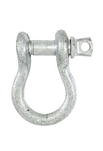 Lehigh 7201-6 5/16-Inch Galvanized Steel Anchor Shackle with Screw Pin