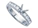 0.45 cts Round Diamonds Engagement Ring - Platinum, 18kt White or Yellow Gold