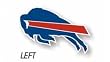 Buffalo Bills 12" Vinyl Magnet Set Of 2 Flag Left - Bills 12 Magnet - Left"