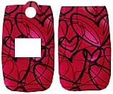 Red Heart Abstract - Sony Ericsson Z500a Faceplate Cell Phone Cover