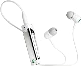 Sony-Ericsson - MW600 \ MW-600 Kit Main libre - Casque oreillettes stereo Bluetooth + Radio FM - Ecran OLED a effet miroir - Blanc - Controle de la musique a distance - Changez de casque 3,5 mm - Son superieur - Multipoint - AD2P
