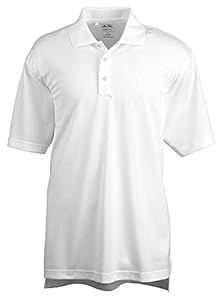 Adidas Golf Men's Climalite Basic Performance Polo Shirt, Wht, Medium