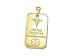 Allergy Medical ID Tag 18ct Gold Dog Tag (UK Hallmarked)