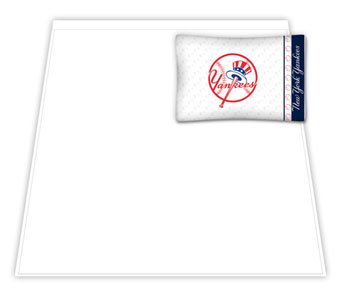 MLB New York Yankees Micro Fiber Top Hat Sheet Set (Queen)