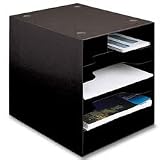 Buddy Products Classic Stationery Organizer, Steel, 11 x 9.625 x 9 Inches, Black ( 1108-4)