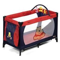 Hauck - Disney Dream N Play Travel cot/playpen in Pooh Hearts navy
