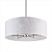 Walker Chandelier with Drum Shade Finish: Powder Coated Black, Shade Finish: Tan Cornflower