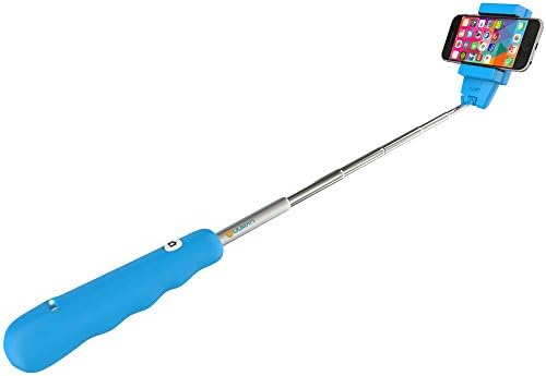 SALE Huuman ZaZa Selfie Stick Monopod Pole with Bluetooth Remote Shutter Button Fits Most Smart Phones and Cameras BEST Electronic Travel Photo Accessories with Case Included