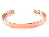 High Power Flat Copper Pain Magnetic Bracelet, Large 7.75 High Power Flat Copper Pain Magnetic Bracelet, Large 7.75