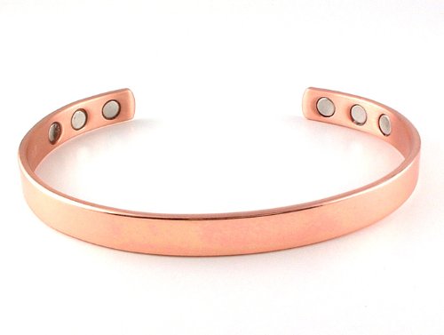 High Power Flat Copper Pain Magnetic Bracelet, Medium-7