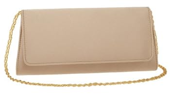 La Regale Satin Clutch with Shoulder Strap