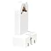 Leviton 390-1W Medium Base, Bi-Pin, Standard Fluorescent Lampholder, Pedestal, Screw Mount, Turn-Type, 2-Screw Terminal, White
