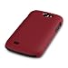 SAMSUNG GALAXY W I8150 GUMMIERTES HARDSKIN H�LLE IN ROT, QUBITS RETAIL VERPACKUNG