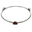 EXP Handmade Jasper & Silver Bangle Bracelet