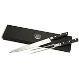 CIA Masters Collection Carving 2-Piece Set 10-Inch Slicing Knife with 5-1 2-Inch Carving... by CIA