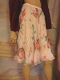 Dolce & Gabbana - $2350 New DOLCE & GABBANA Pink Floral Silk Full Lace inner Tirm Skirt 44 / 10