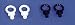 Sporting Goods : Sevylor Pair of Black Swivel Oarlocks