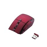 Elecom Obsidian Laser 5 Button 2.4GHz Wireless Mouse - Red
