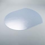 AntiStaticMat Chair Mat for Medium Pile Carpets, Contour, 48 x 56, No Lip, Clear (RUB45820)