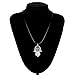 Coromose® Hand of Fatima Pendant Necklace Choker Charm Leather Cord