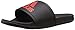 adidas Men's Adilette SC Slide Sandals, Core Black/Vivid Red/Core Black, 10