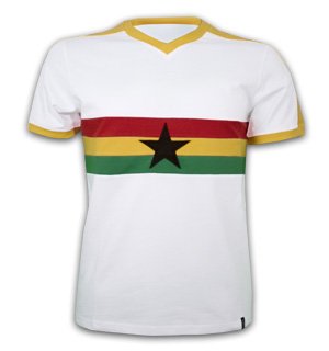 COPA Retro Trikot Ghana 80er Jahre, kurzarm, Größe XL
