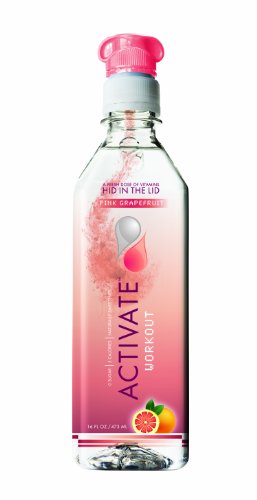 Activate Drinks Workout Pink Grapefruit, 16-Ounce Bottles (Pack of 12)