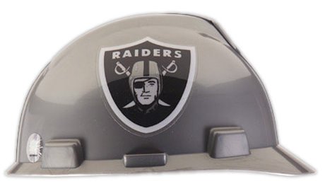 MSA Safety Oakland Raiders - NFL V-Gard Protective Cap Hard Hat