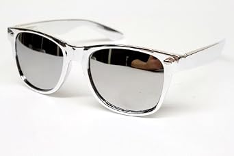Buy 80s Nerd Vintage Wayfarer Retro Chrome Sunglasses Mens Ladies W44 by Wayfarers