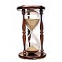 12" Hourglass 60 Minute Sand Timer in Cherry Wood Finish