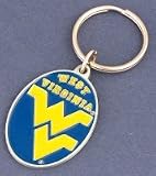 West Virginia University Pewter Keychain