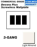 80311-ST Leviton Decora Screwless Snap-On Wallplates