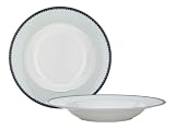 Thomas O'Brien Marielle Celadon Fine Bone China Rim Soup, D. 9 1/2