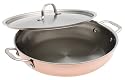 Calphalon Tri-Ply Copper 12-Inch Everyday Pan with Stainless Lid
