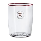 Kosta Boda Jupiter Wine Cooler, Clear/Red