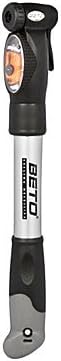 XS BETO Aluminium Alloy Portable Dual Valves Bicycle Air Pump with Pressure Gauge