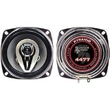 Pyramid 4477 4-Inch 3-Way Chrome Speakers