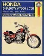Haynes Honda Shadow VT600 & 750 Owners Workshop Manual: 1988 thru 2003 (Owners Workshop Manual)